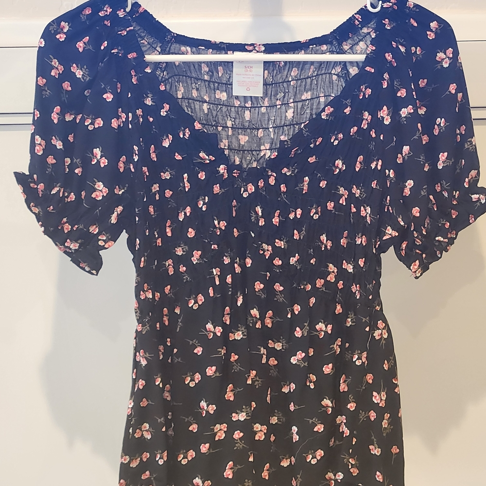 Floral Black Women's Top